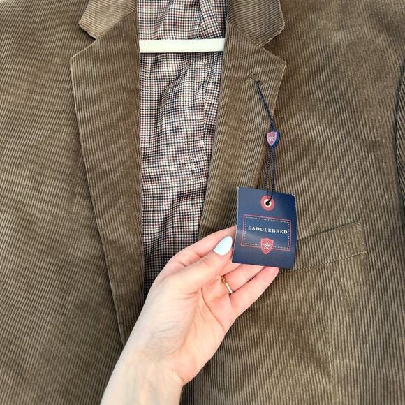 Saddlebred Men's Corduroy Sportcoat NWT - Picture 5 of 9